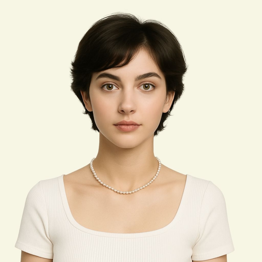 Women’s Full Wig – Light Wavy Bob Pixie Style, Ultra-Thin Skin Type 3