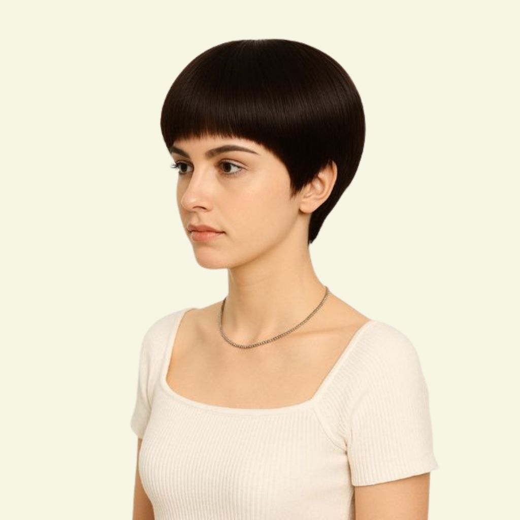Women’s Full Wig – Short Pixie Style, Full Lace, Human Hair