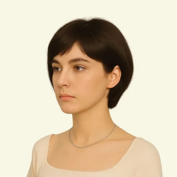 Women’s Full Human Hair Wig – Short Pixie Cut (Mature Style)