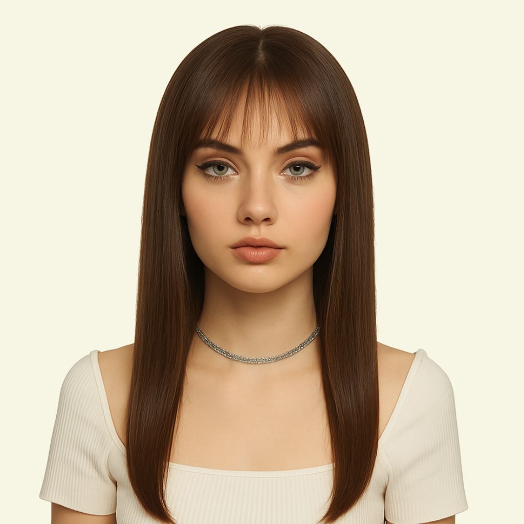 Women’s Hair Topper – 3D Ultra-Thin Skin, Grey Hair Coverage, Size 7x10cm