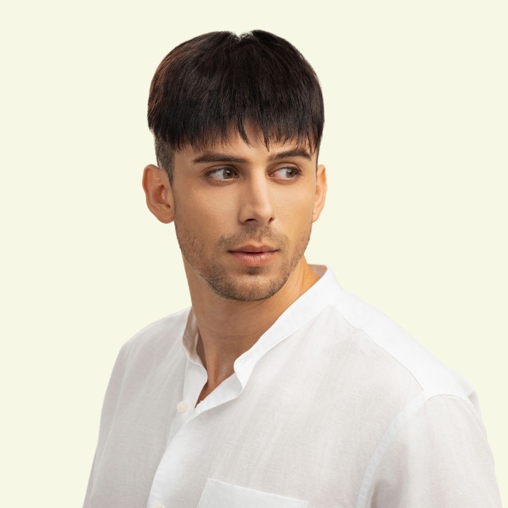 Men’s Top Hair System – 3D Ultra-Thin Skin, Classic Basic Style, Dark Brown