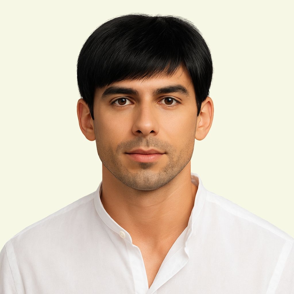 Men’s Full Wig – Basic Style, Ultra-Thin Skin, Human Hair