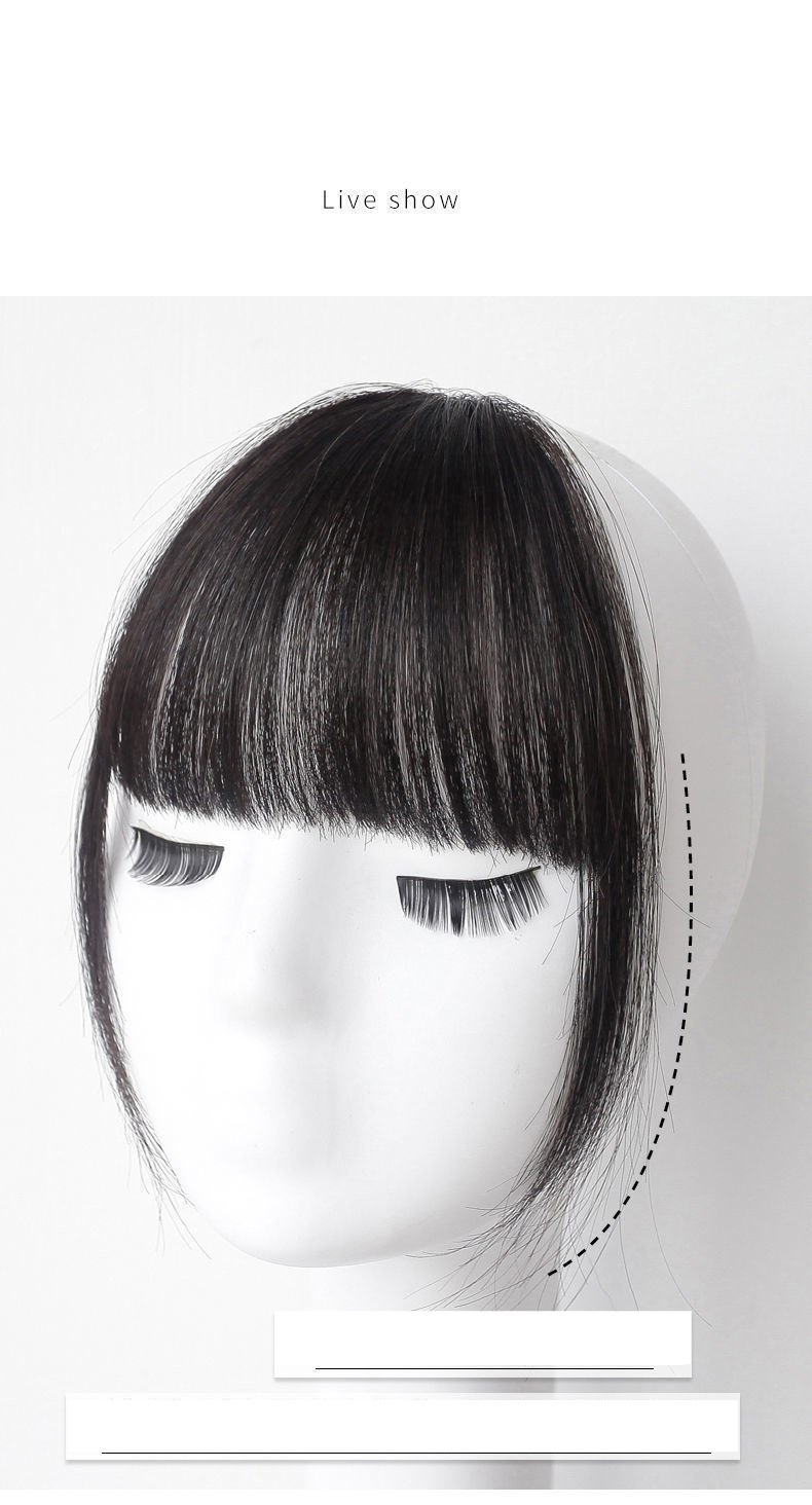 Real Hair With Thin Bangs With Pat